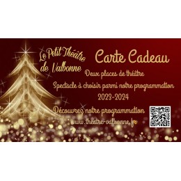 CARTE CADEAU DE NOËL 2 PLACES