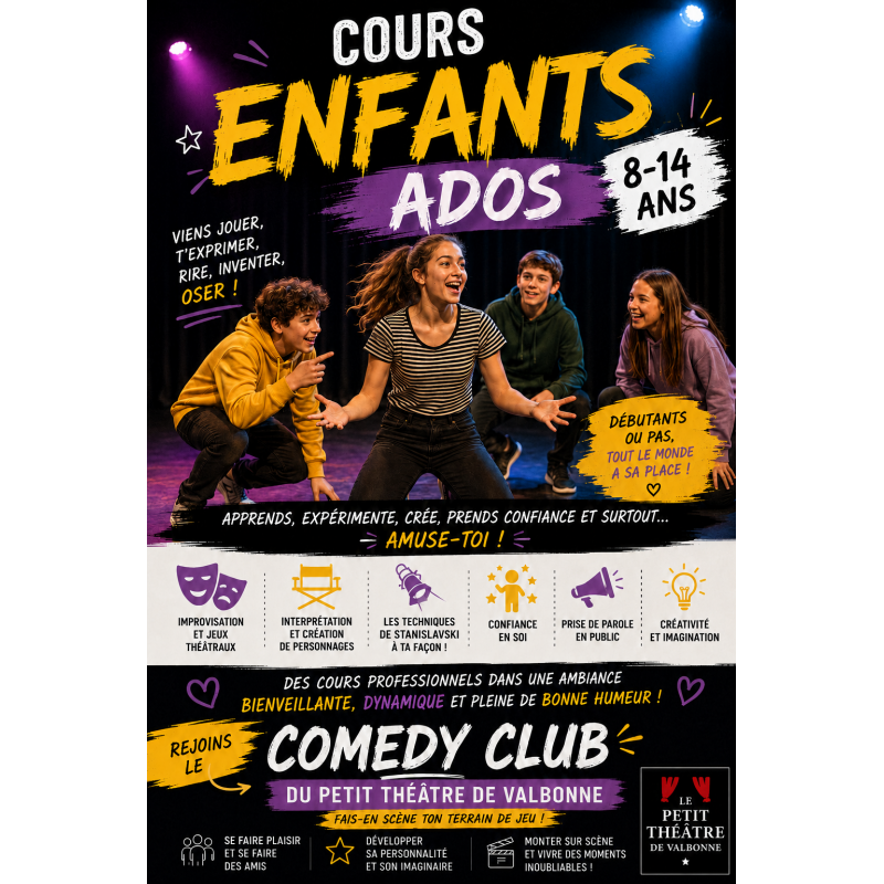 COURS DE THÉÂTRE ADOS