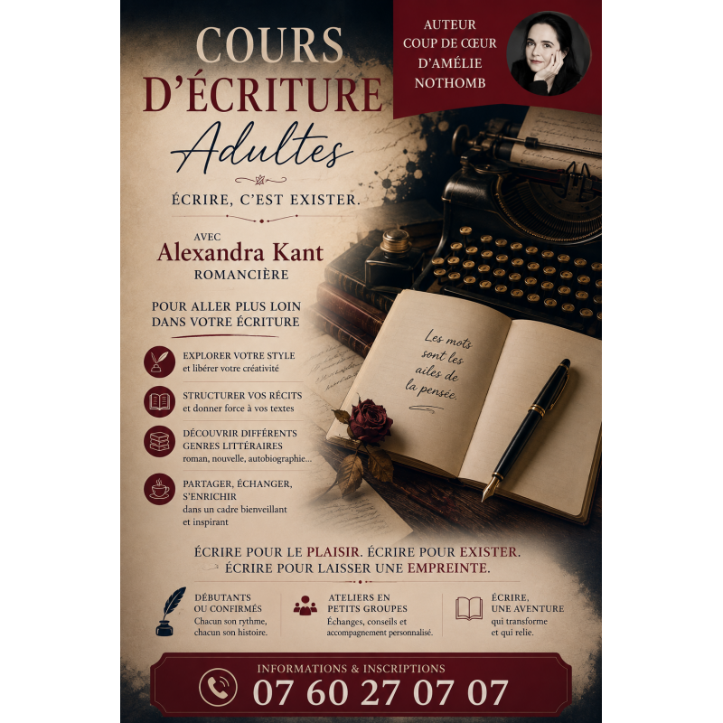 Atelier d'écriture Adultes